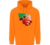 Felpa Uomo Curled Saint Kitts And Nevis Flag Day Football