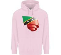 Felpa Uomo Curled Saint Kitts And Nevis Flag Day Football