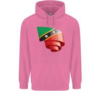 Felpa Uomo Curled Saint Kitts And Nevis Flag Day Football