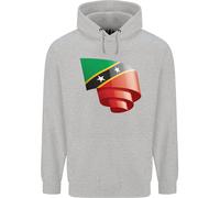 Felpa Uomo Curled Saint Kitts And Nevis Flag Day Football