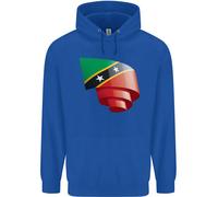 Felpa Uomo Curled Saint Kitts And Nevis Flag Day Football