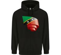 Felpa Uomo Curled Saint Kitts And Nevis Flag Day Football