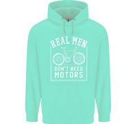 Felpa Uomo Cycling Real Men Dont Need Motors Bike