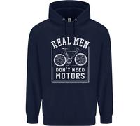Felpa Uomo Cycling Real Men Dont Need Motors Bike