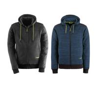FELPA UOMO DA LAVORO SLICK ZIP CAPPUCCIO REGOLABILE BLU AVIO/NERO M-XXL KAPRIOL