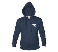 Diadora Hoodie FZ Ess. Sports Felpa con Cappuccio, Blu, L Uomo