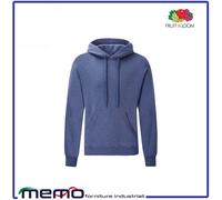 felpa uomo donna nera bianca con cappuccio fruit of the loom per ragazzo ragazza