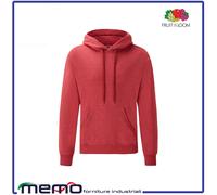 felpa uomo donna nera bianca con cappuccio fruit of the loom per ragazzo ragazza