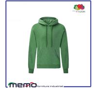 felpa uomo donna nera bianca con cappuccio fruit of the loom per ragazzo ragazza