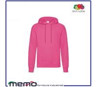 felpa uomo donna nera bianca con cappuccio fruit of the loom viola tuta cotone