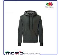 felpa uomo donna nera bianca con cappuccio fruit of the loom viola tuta cotone