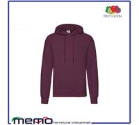 felpa uomo donna nera bianca con cappuccio fruit of the loom viola tuta cotone