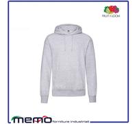 felpa uomo donna nera bianca con cappuccio fruit of the loom viola tuta cotone