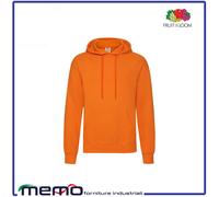 felpa uomo donna nera bianca con cappuccio fruit of the loom viola tuta cotone