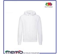 felpa uomo donna nera bianca con cappuccio fruit of the loom viola tuta cotone