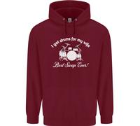 Felpa Uomo Drummer Drumming Per Mia Moglie