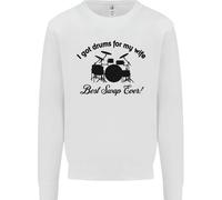 Felpa Uomo Drumming Per Mia Moglie