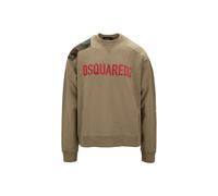 Felpa Uomo Dsquared2 d2 patch cipro s74gu0643 154 sweatshirt Beige, Militare