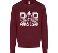 Felpa Uomo Eroe Figlia Amore Papà Per La Festa Del Papà