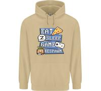 Felpa Uomo Gaming Eat Sleep Game Respawn Gamer Arcade