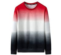 Felpa Uomo Girocollo Felpe Senza Cappuccio da Uomo, Leggera Pullover Lunga Sweatshirt Unisex Girocollo Maglione Uomo Nera Grigio Bianco Pullover Uomo Ideale per L'Estate E L'autunno