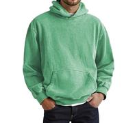 Felpa Uomo Girocollo - Giacca con Cappuccio Lavata Classica per Pullover Minimalista in Tinta Unita con vestibilità Rilassata per Adolescenti e Adulti (GN3 XXXL)