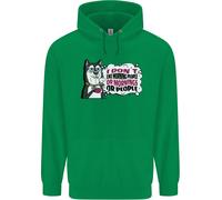 Felpa Uomo Husky Alaskan I Don't Like People Mornings