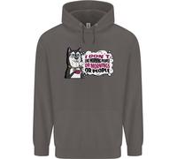 Felpa Uomo Husky Alaskan I Don't Like People Mornings