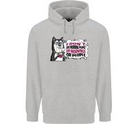 Felpa Uomo Husky Alaskan I Don't Like People Mornings