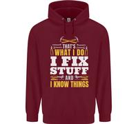Felpa Uomo I Fix Stuff Funny Electrician Sparky Mechanic