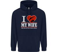 Felpa Uomo I Love My Wife Hang Gliding Hang Glider