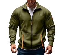 Felpa Uomo Imbottita Con Cappuccio E Zip Invernale Felpa Da Lavoro Maniche Lunghe Leggera E Funzionale Giacca Larghi Sweatshirt Militare Giacca Sportiva Casual Alla Moda Hoodie Per Autunno E Inverno