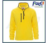 Felpa Uomo in Pile Con Mezza Zip Invernale Tasche Maglia da Lavoro Sport Payper