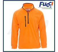 Felpa Uomo in Pile Con Mezza Zip Invernale Tasche Maglia da Lavoro Sport Payper