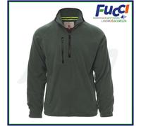 Felpa Uomo in Pile Con Mezza Zip Invernale Tasche Maglia da Lavoro Sport Payper
