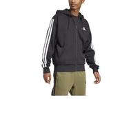 Felpa uomo inverno Adidas Essentials 3STR JD1870 nero-bianco