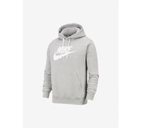 Felpa uomo inverno Hoodie Nike Sportswear Club BV2973-063 Grigio-bianco