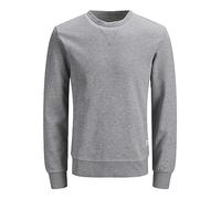 FELPA Uomo JACK&JONES 12181903 CREW NECK LIGHT GREY MELANGE