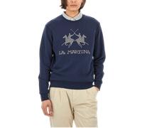 La Martina Maglione Uomo Cotone Blu, Blu, L