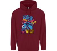 Felpa Uomo Let's Get Wild Rhino Gorilla Elephant Hippo