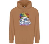 Felpa Uomo LGBT Live With Pride Unicorn Gay Pride Awareness