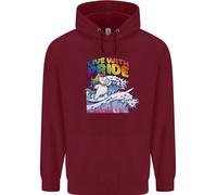 Felpa Uomo LGBT Live With Pride Unicorn Gay Pride Awareness
