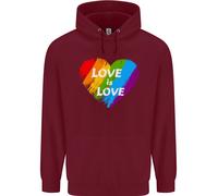 Felpa Uomo LGBT Love Is Love Gay Pride Day Awareness