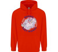 Felpa Uomo Magica Con Amici E Una Ragazza Che Cavalca Un Unicorno