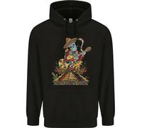 Felpa Uomo Mariachi Sugar Skull Giorno Dei Morti Chitarra