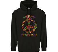Felpa Uomo Merry Peacemas Christmas Peace Wreath