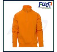 Felpa Uomo Mezza Zip Cotone Garzata Payper CANADA da Lavoro Trekking Sport