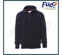 Felpa Uomo Mezza Zip PAYPER AUSTIN 100% Cotone Garzata Lavoro Sportiva Trekking
