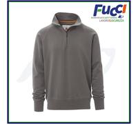 Felpa Uomo Mezza Zip PAYPER AUSTIN 100% Cotone Garzata Lavoro Sportiva Trekking