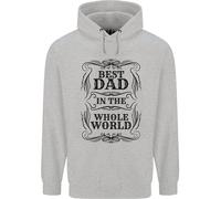 Felpa Uomo Miglior Papà Del Mondo Per La Festa Del Papà